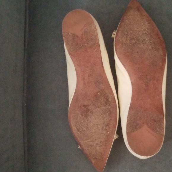 Prada Pointy-Toe Leather Flats - Picture 2 of 3